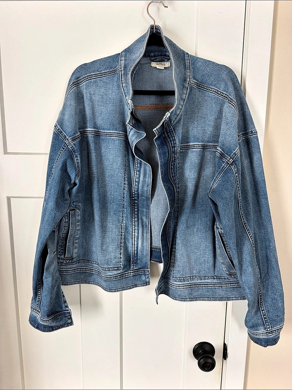 UpWest Denim Jacket in Blue Super Soft! Size XL